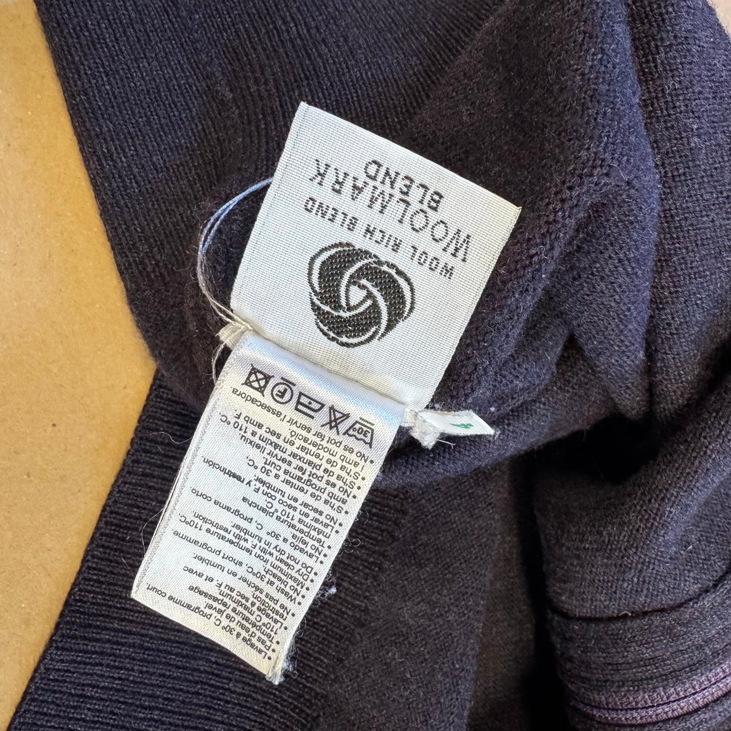 Lacoste vintage purple Woolmark zip-up