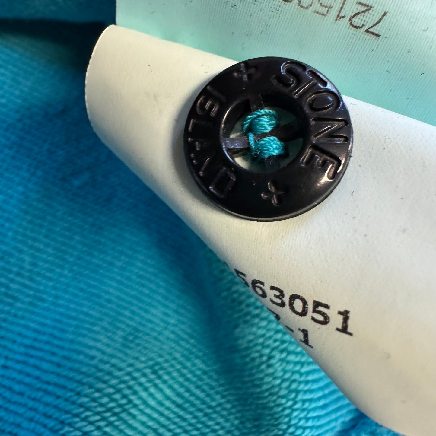 Stone Island turquoise crewneck sweat