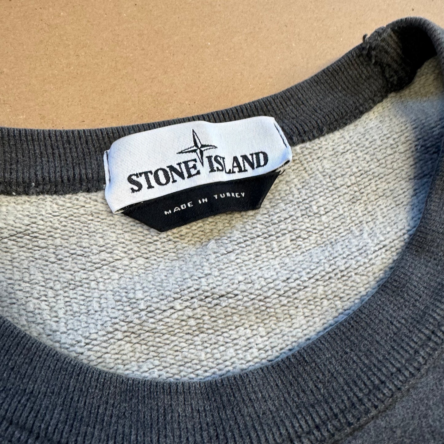 Stone Island classic grey crewneck sweat