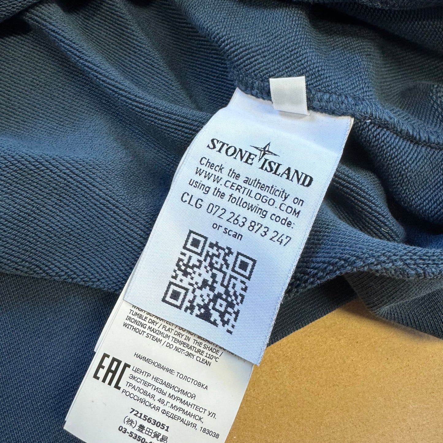 Stone Island navy-blue crewneck sweat