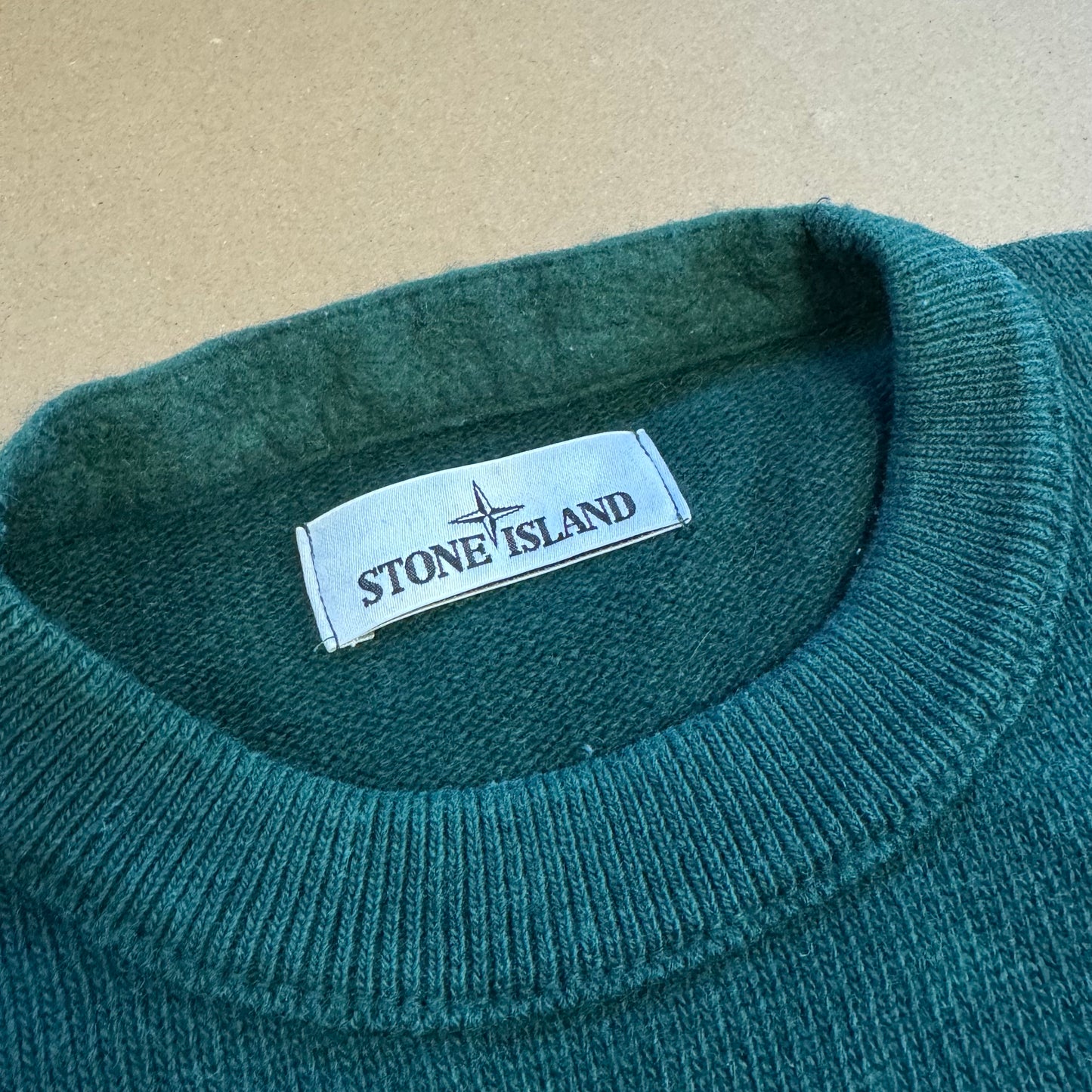 Stone Island green wool crewneck
