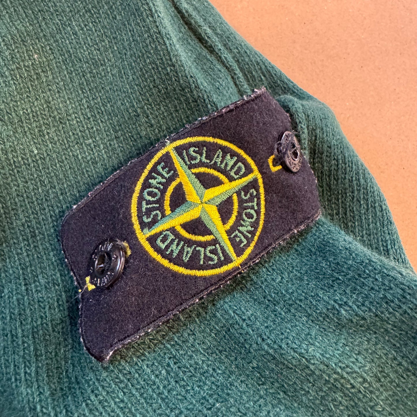 Stone Island green wool crewneck