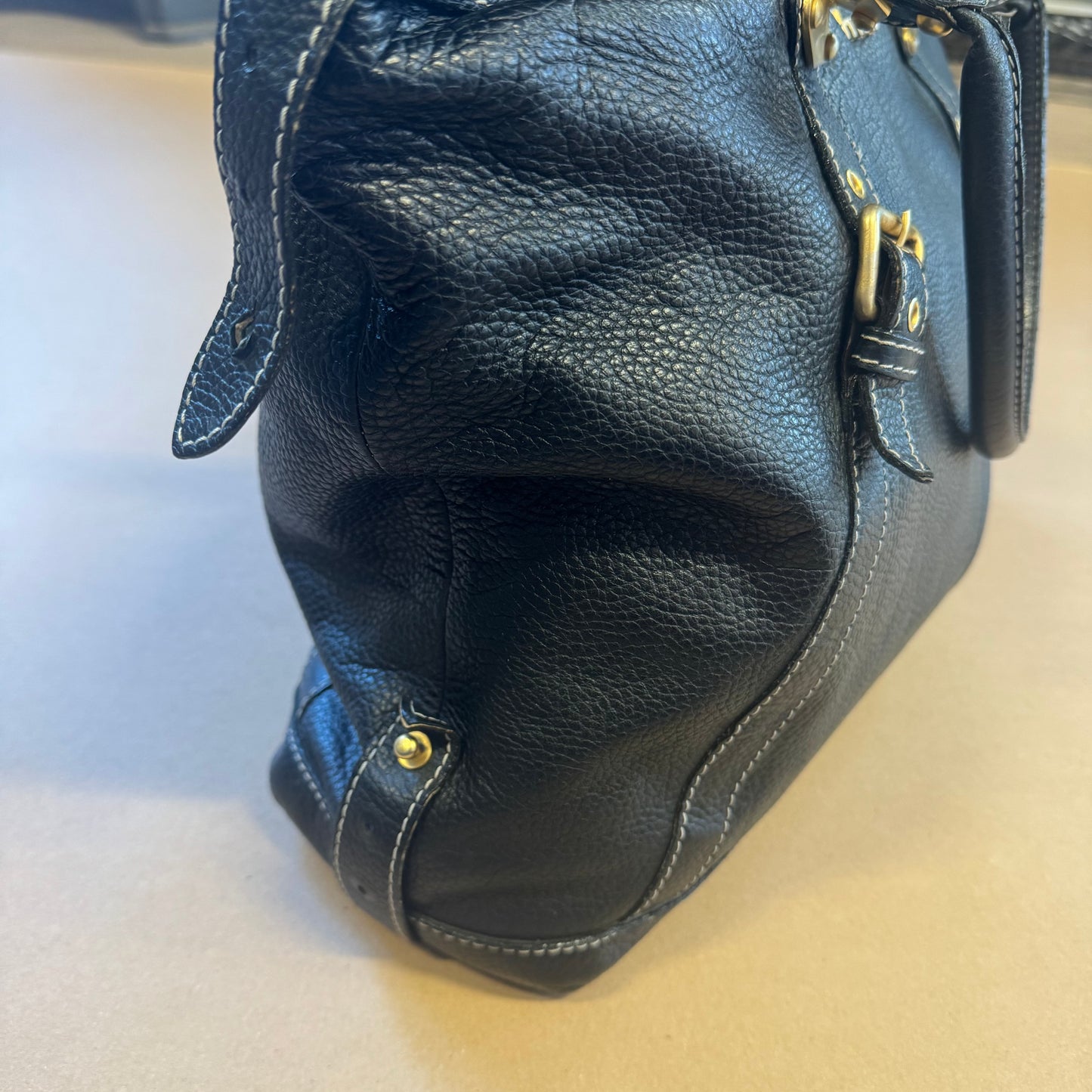 Miu Miu vintage black leather handbag