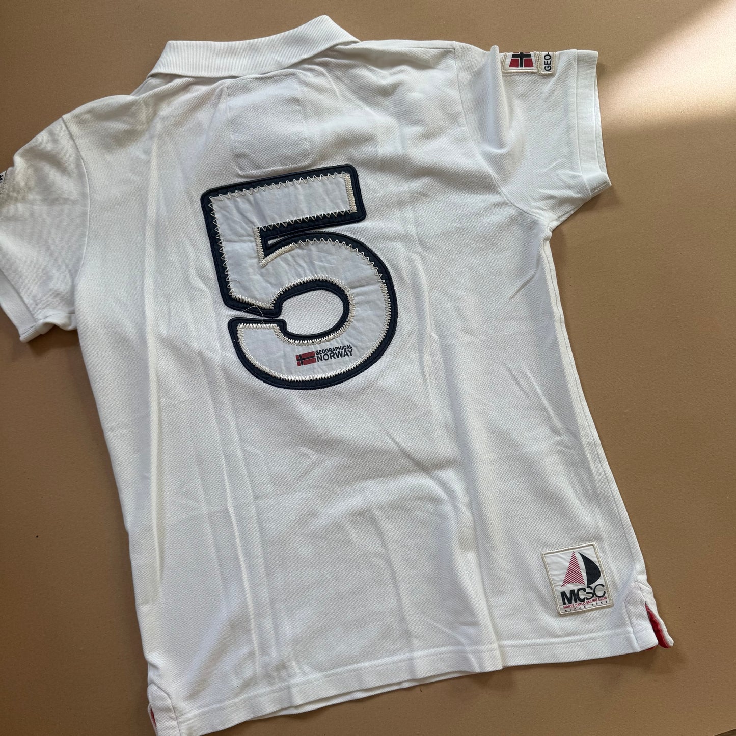 Monte Carlo white polo by Geographical Norway