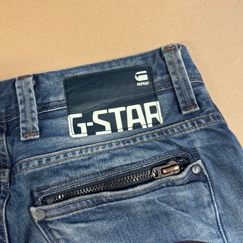 Detailansicht: Sourced limited accessories and clothes G-Star Raw vintage denim jeans – Logo, Nähte oder Material