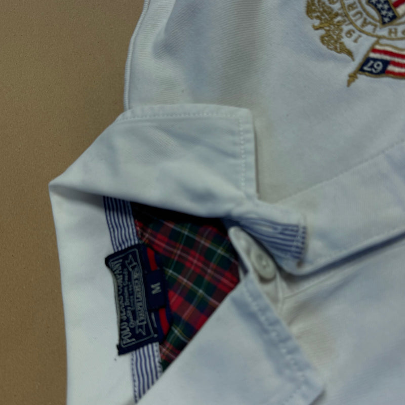 Detailansicht: Sourced limited accessories and clothes Polo Ralph Lauren Jeans 6 7 white long sleeve – Logo, Nähte oder Material