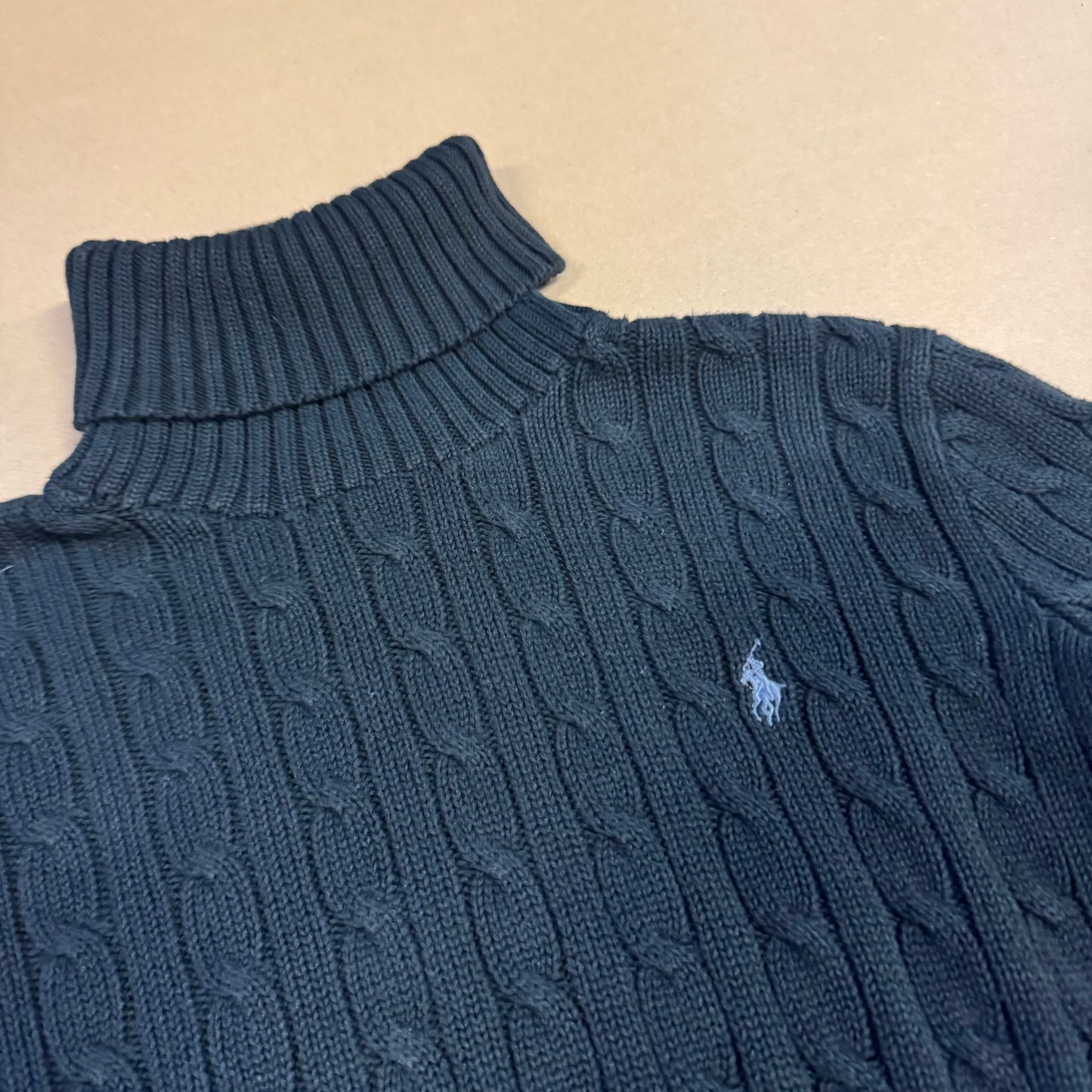 Polo Ralph Lauren Sport black turtleneck knitted sweater