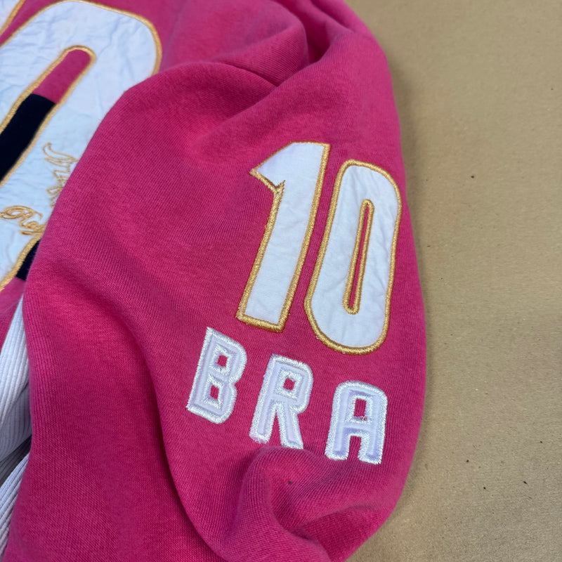 Detailansicht: Sourced limited accessories and clothes Geographical Norway Brazil Royal Polo hoodie – Logo, Nähte oder Material