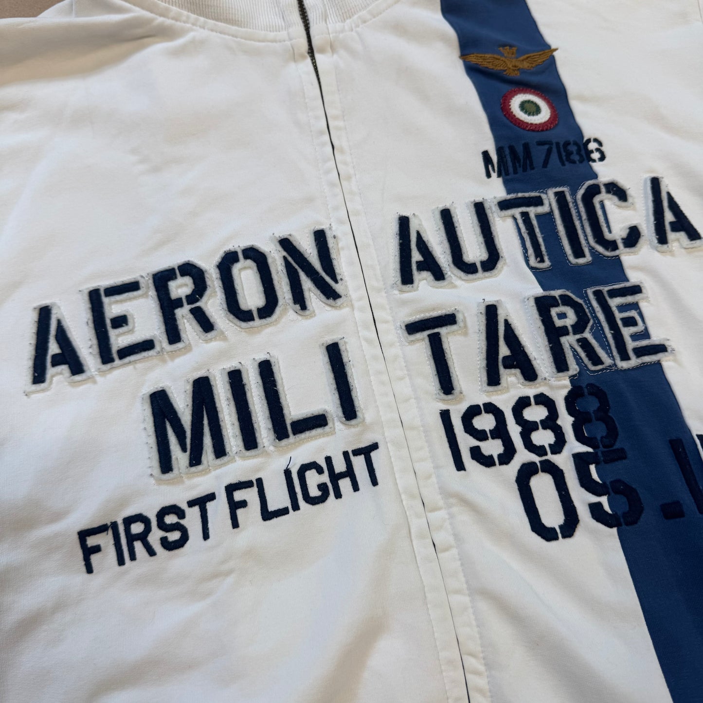 Aeronautica Militare 1988 First Flight vintage zip-up