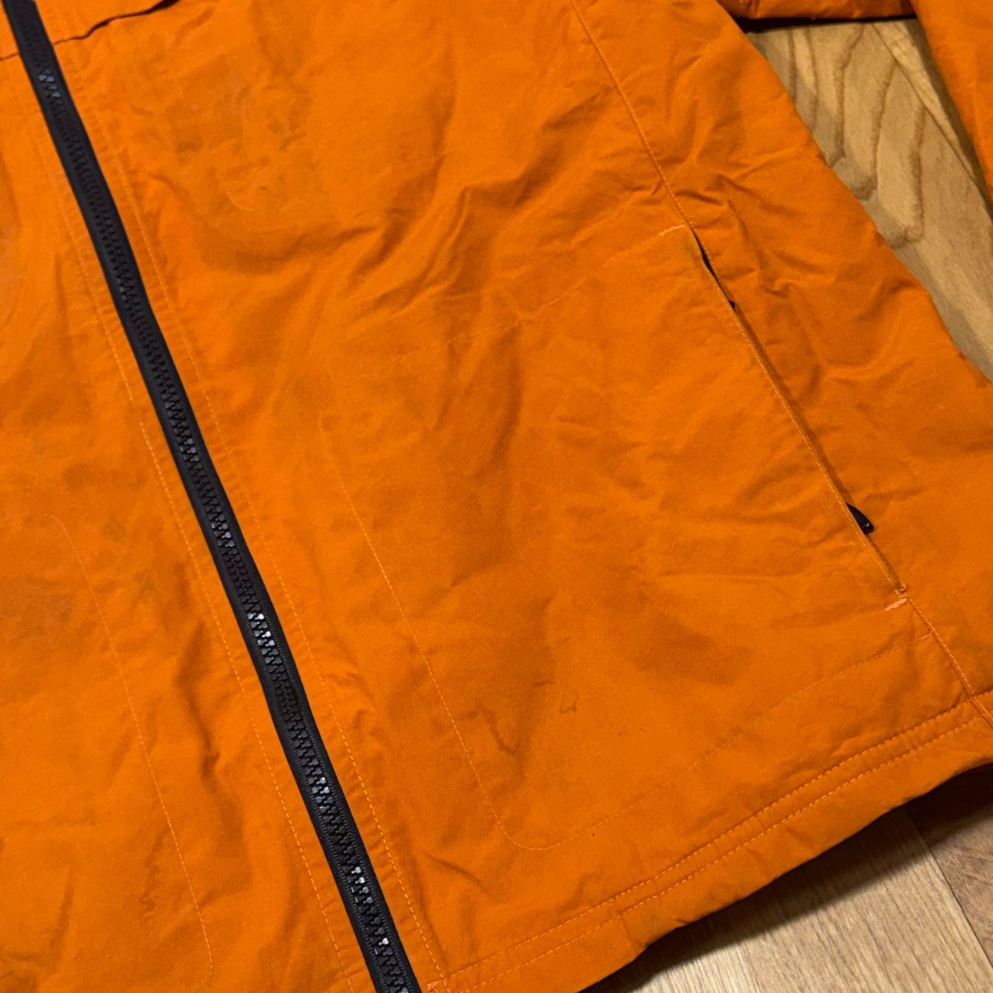 Carhartt orange rainprotective jacket