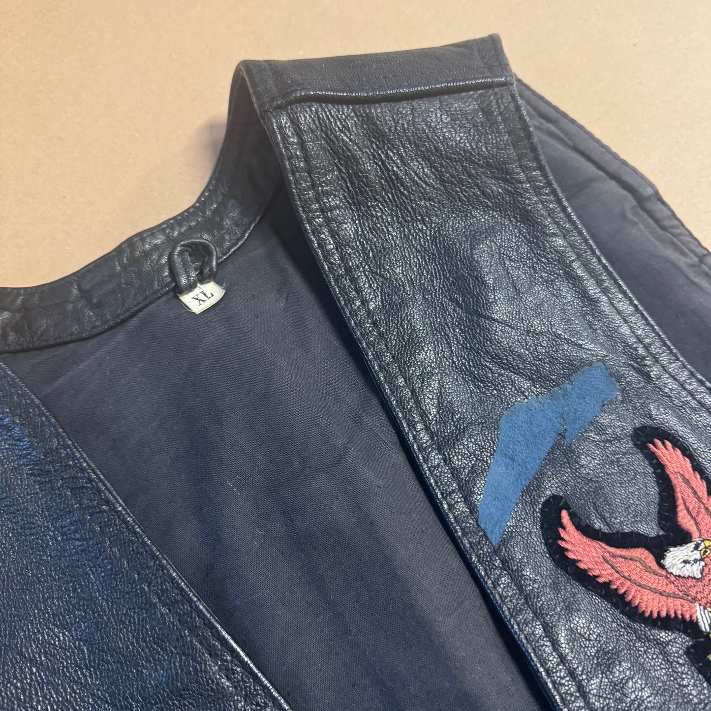 Motor Ride Free Bikers USA vintage leather vest