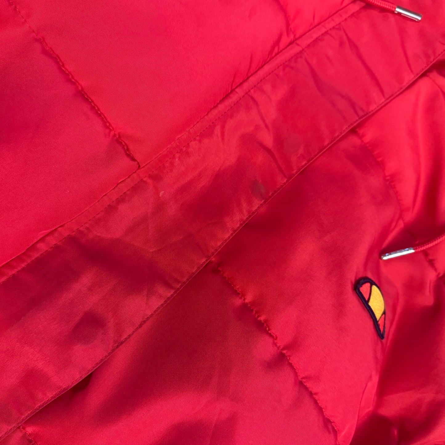 Ellesse retro red puffer jacket