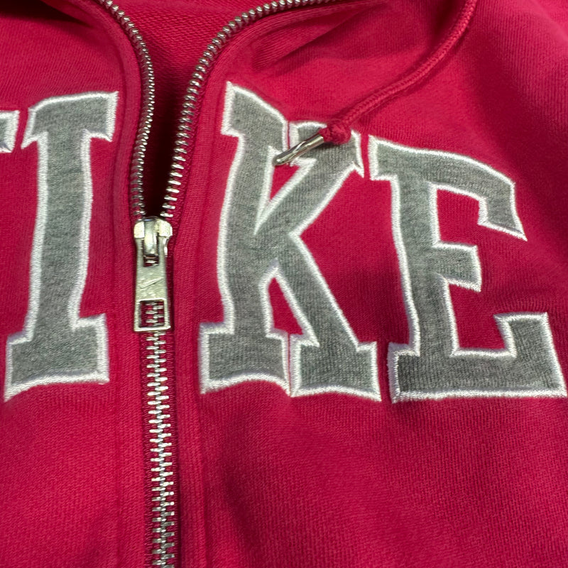 Detailansicht: Sourced limited accessories and clothes Nike vintage sportswear pink zip-up hoodie – Logo, Nähte oder Material