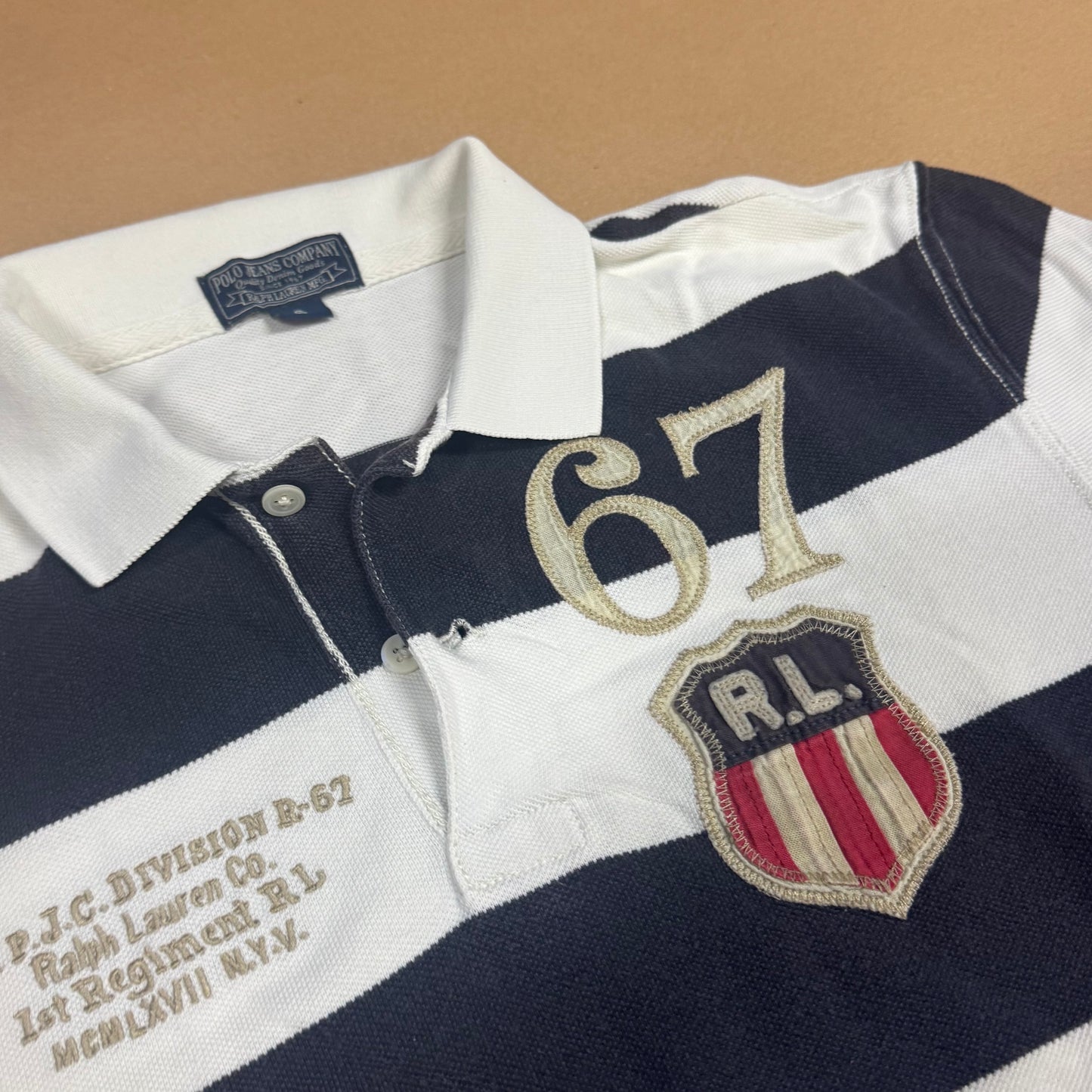 Polo Ralph Lauren Jeans Co. 6 7 striped vintage polo