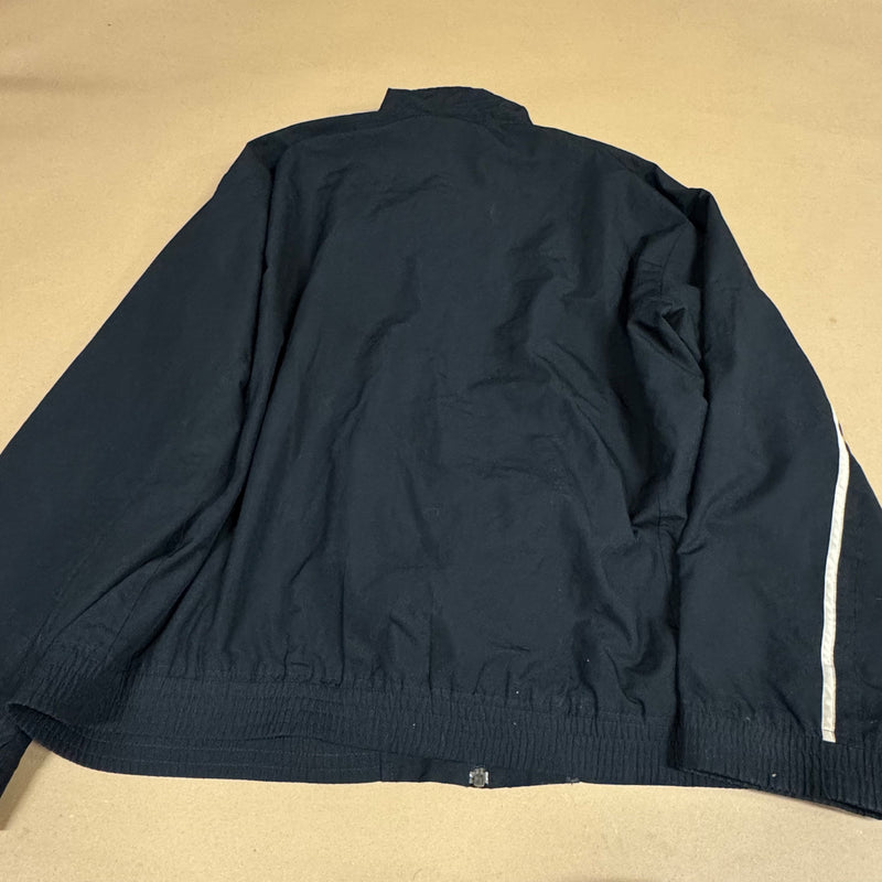 Detailansicht: Sourced limited accessories and clothes Nike vintage 90s black track jacket – Logo, Nähte oder Material