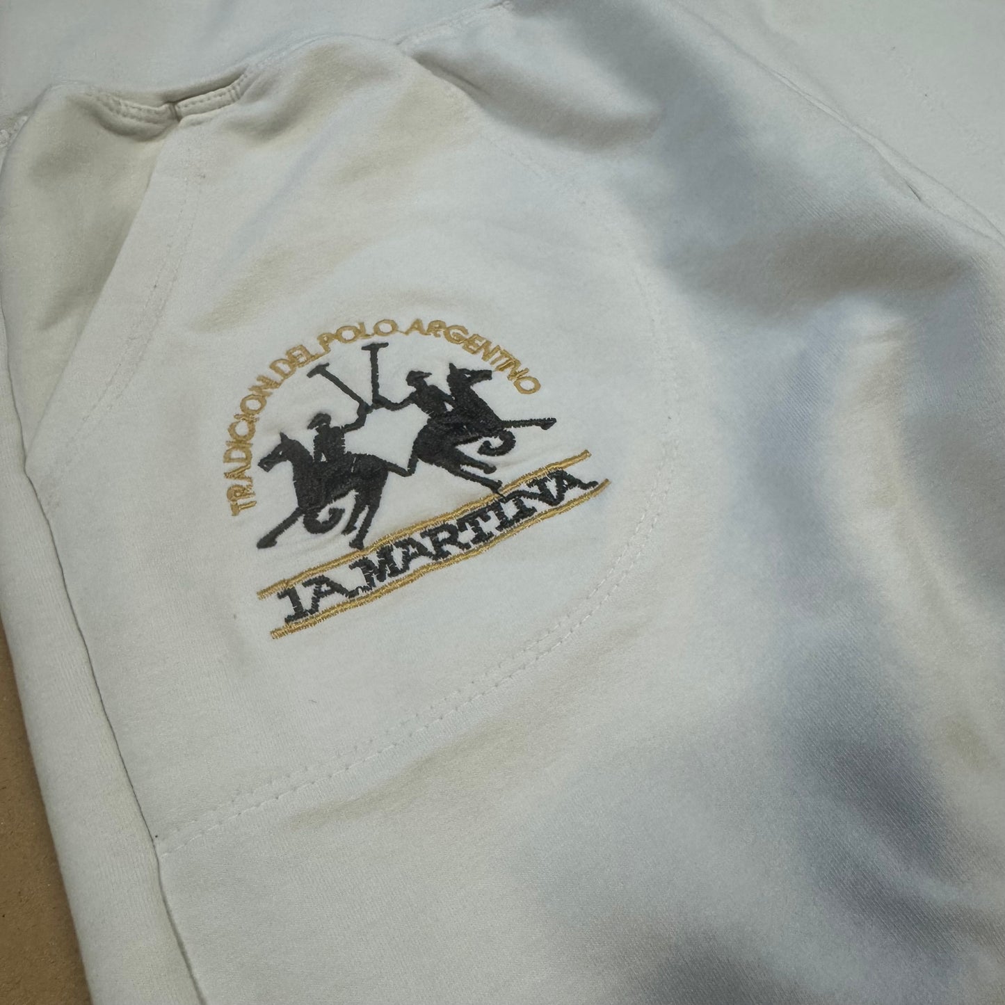 La Martina cotton white jogging pants