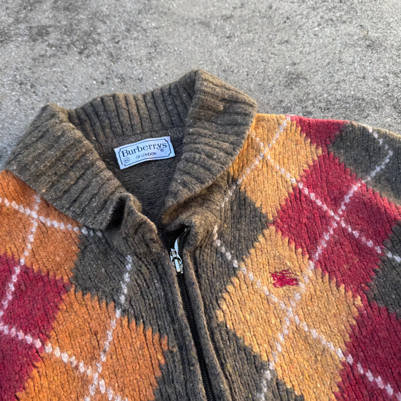 Detailansicht: Sourced limited accessories and clothes Burberry London vintage wool jacket – Logo, Nähte oder Material