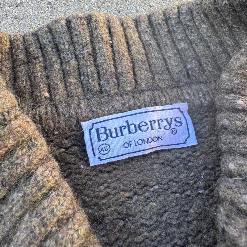 Detailansicht: Sourced limited accessories and clothes Burberry London vintage wool jacket – Logo, Nähte oder Material