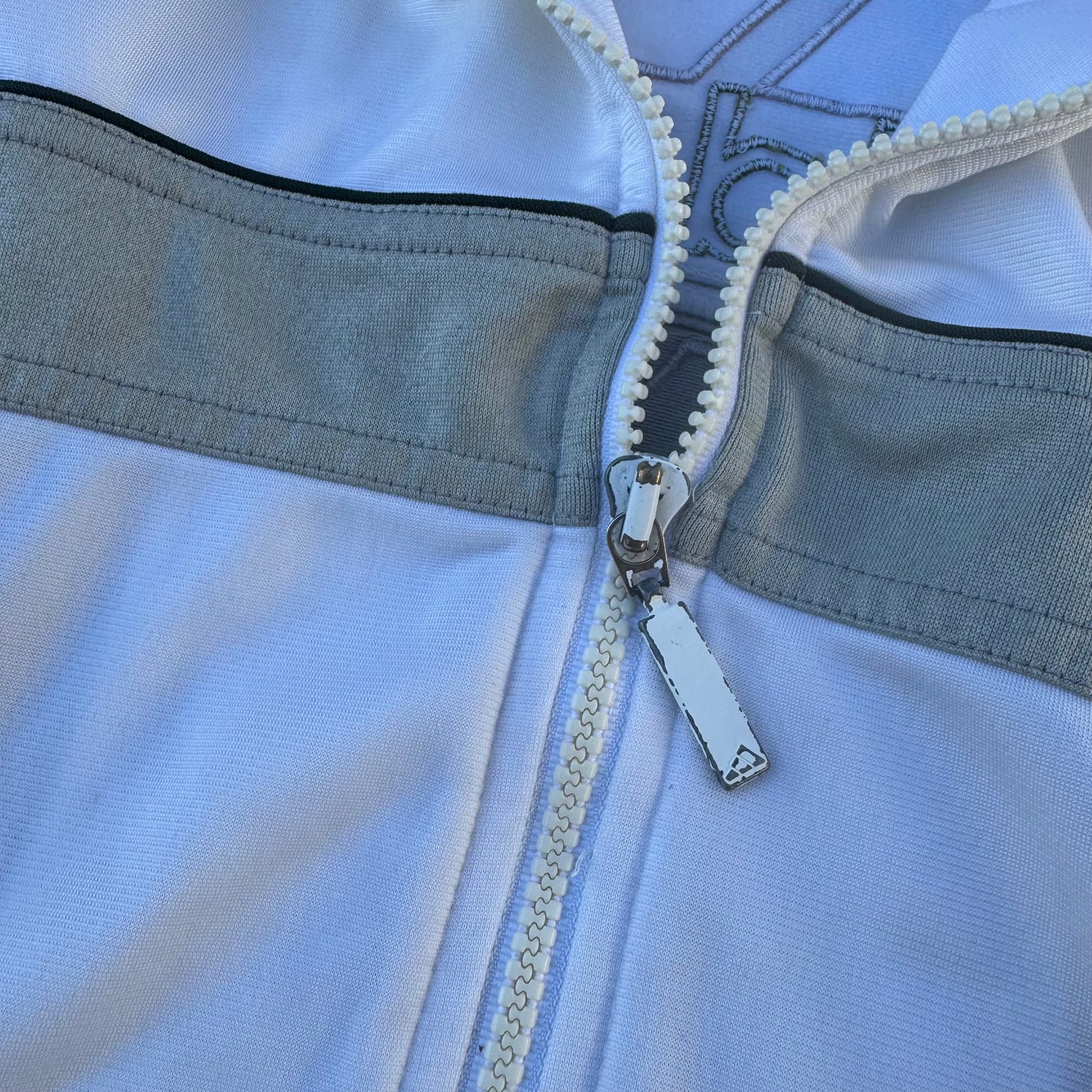 Adidas white vintage 90s track jacket