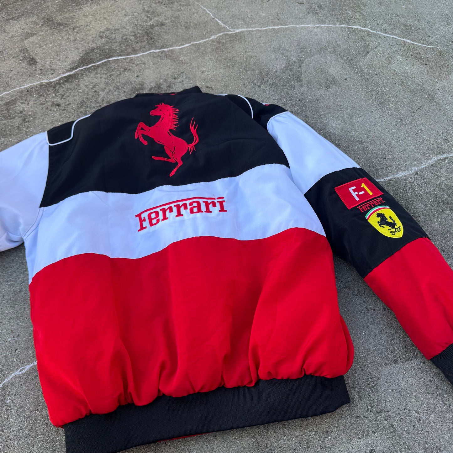 Streetwear style Ferrari F1 jacket