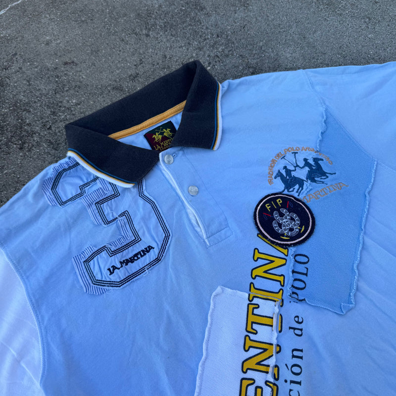 Detailansicht: Sourced limited accessories and clothes La Martina Argentina vintage poloshirt – Logo, Nähte oder Material