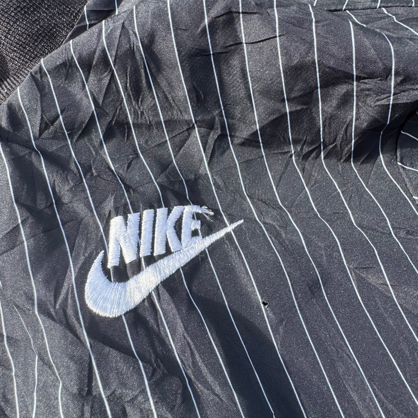 Nike vintage black striped track jacket
