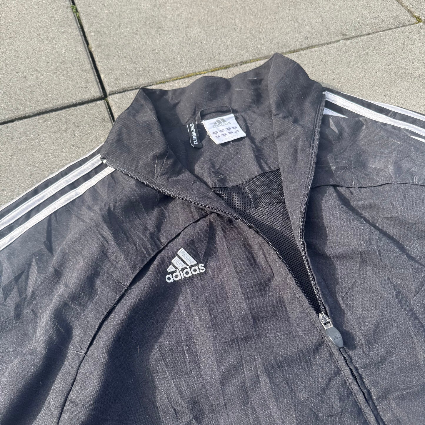 Adidas Predator Three Stripes black track jacket