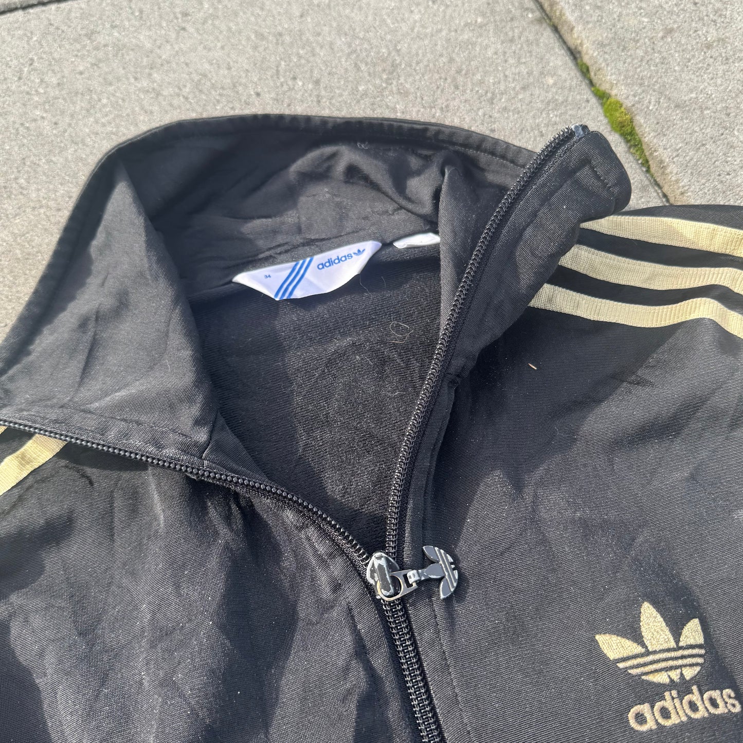 Adidas vintage Y2K black track jacket