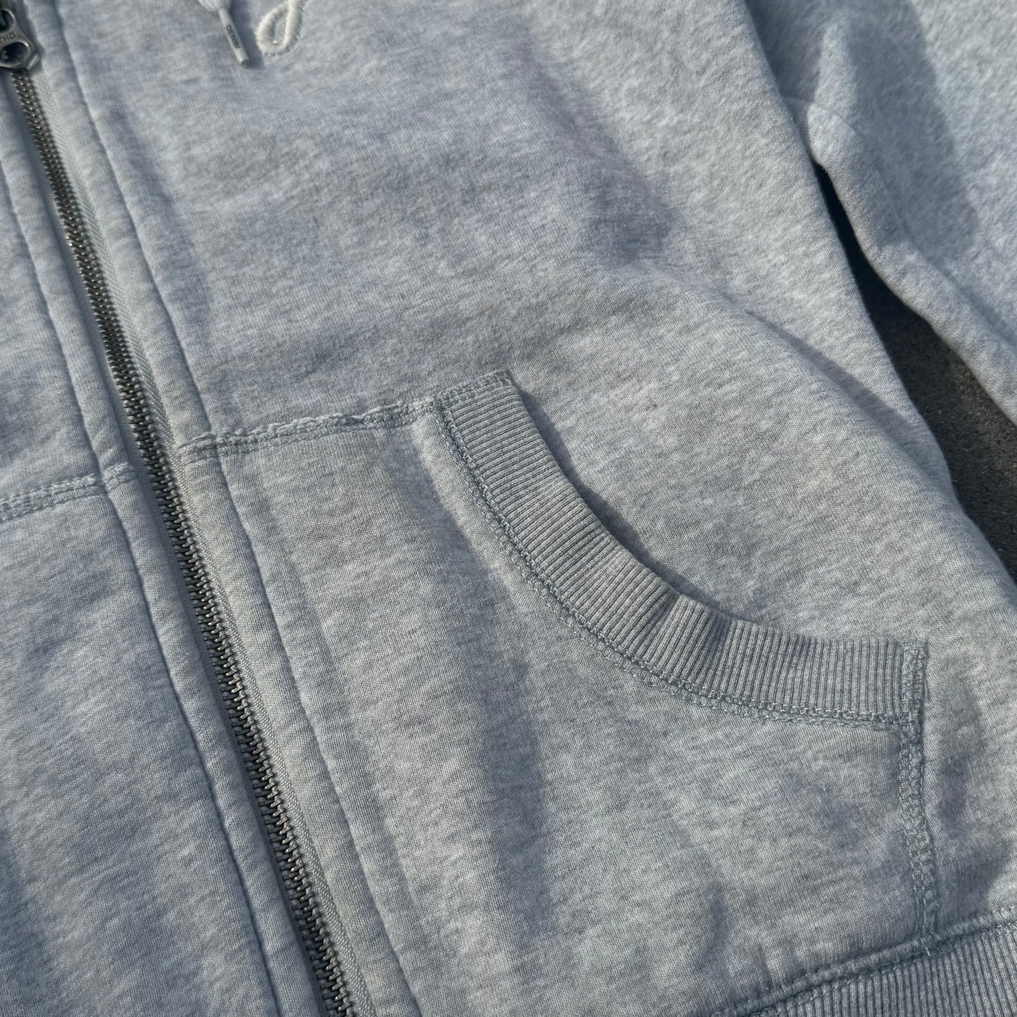 Hilfiger Denim Y2K grey zipped hoodie