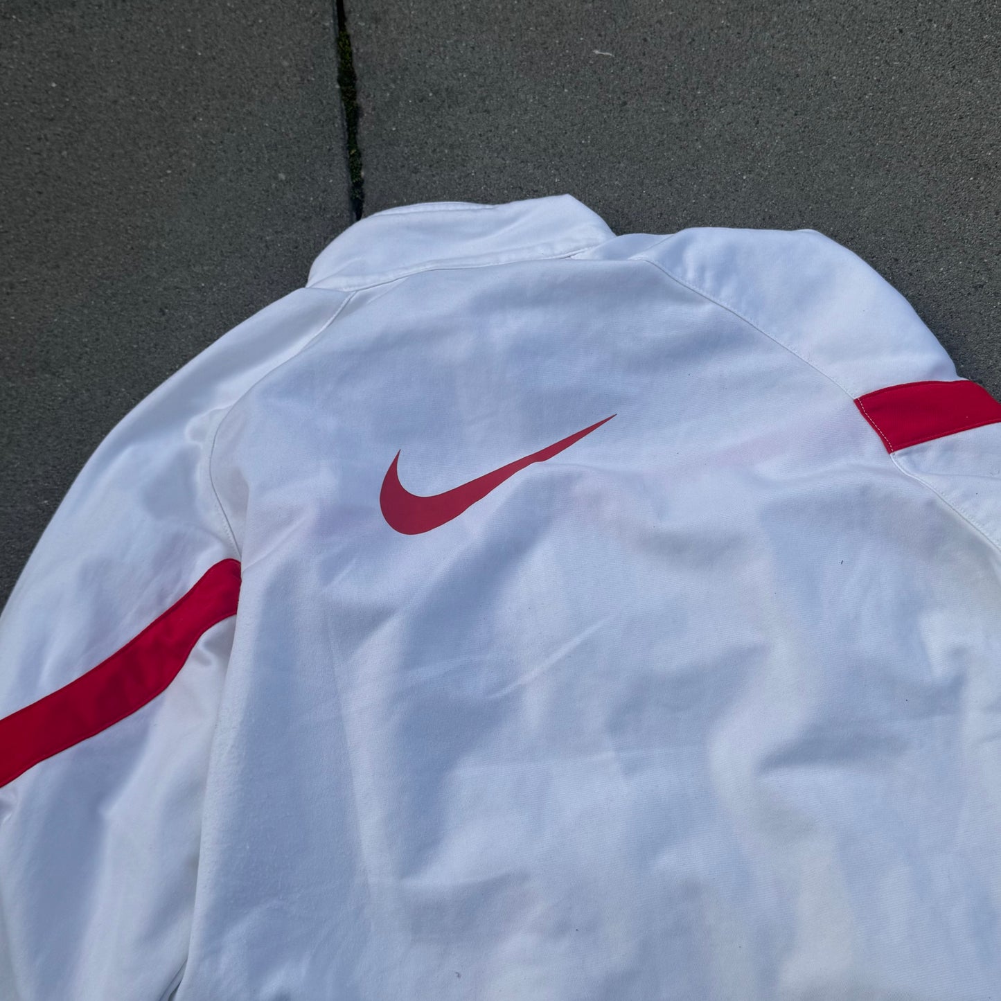 Nike Tennis white vintage track jacket