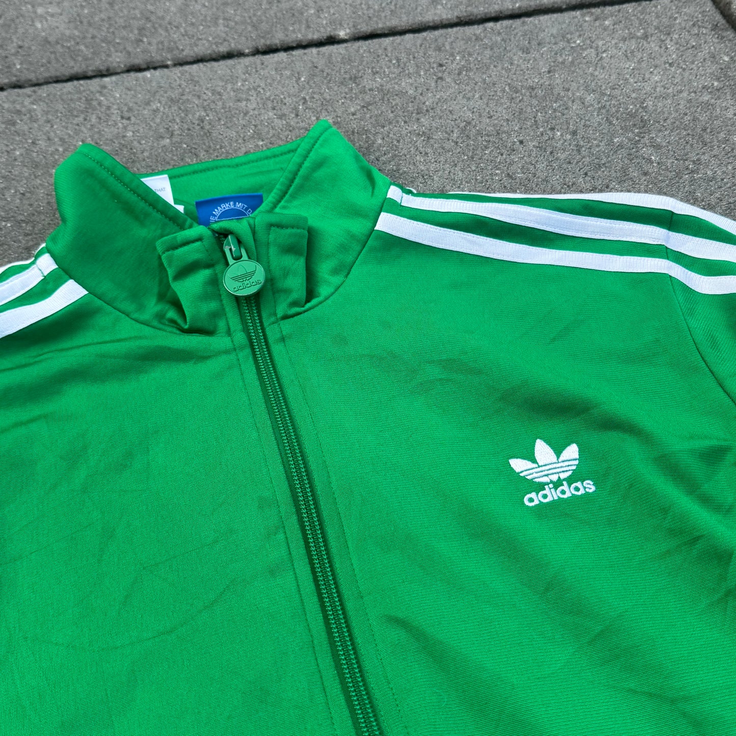 Adidas Firebird streetwear Y2K green track jacket