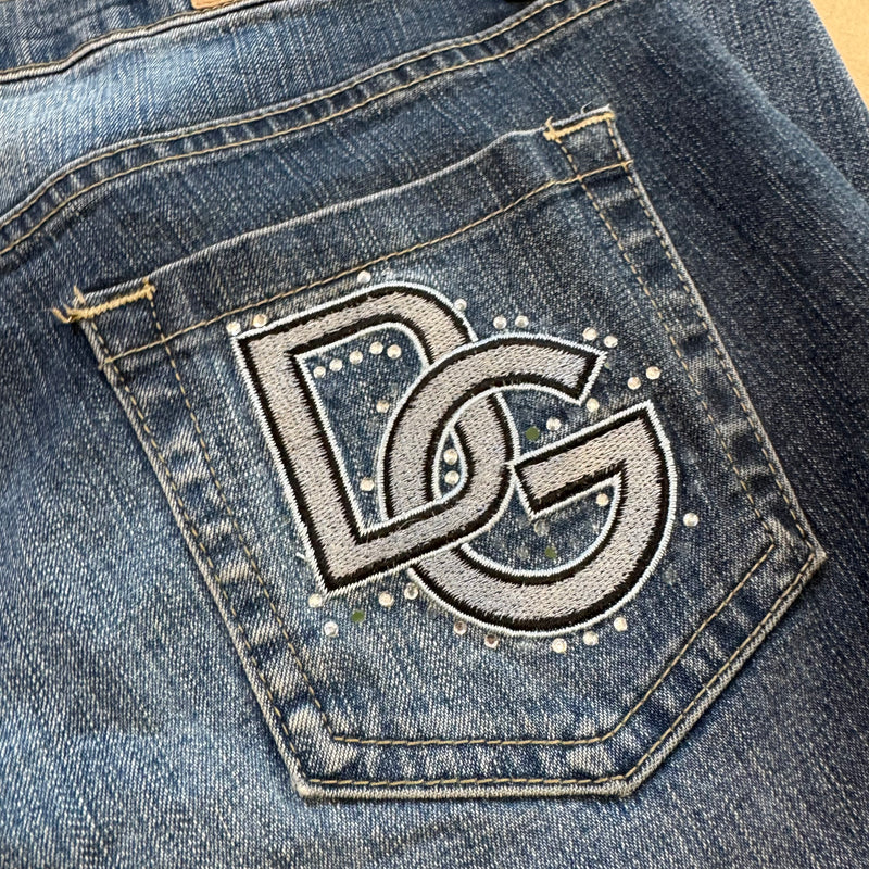Detailansicht: Sourced limited accessories and clothes Dolce & Gabbana vintage denim jeans – Logo, Nähte oder Material