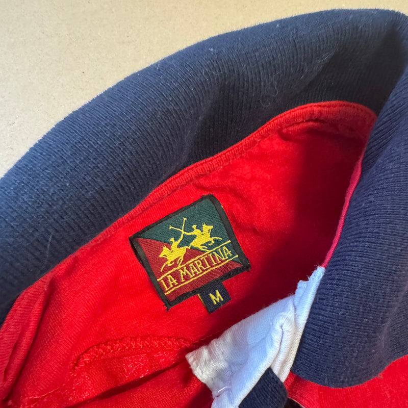 Detailansicht: Sourced limited accessories and clothes La Martina Australia streetwear polo – Logo, Nähte oder Material