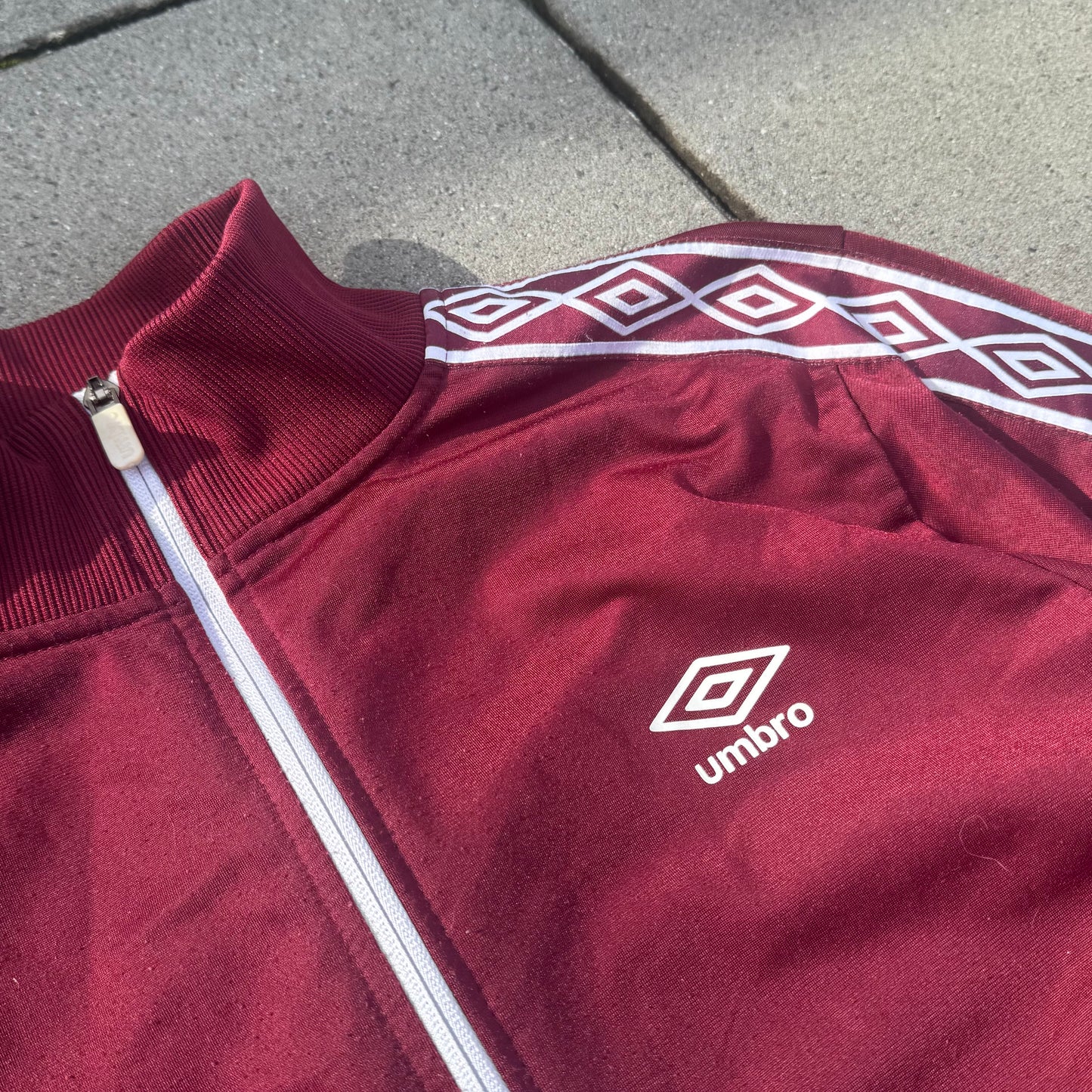 Umbro burgundy vintage track jacket