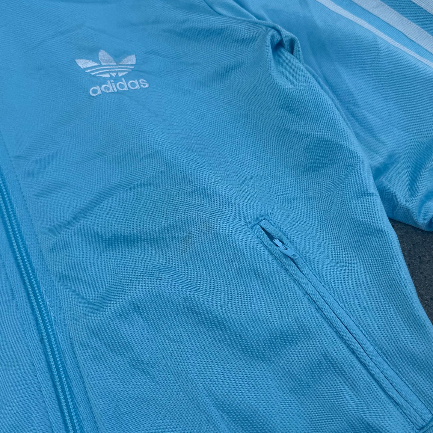 Adidas retro Y2K skyblue track jacket