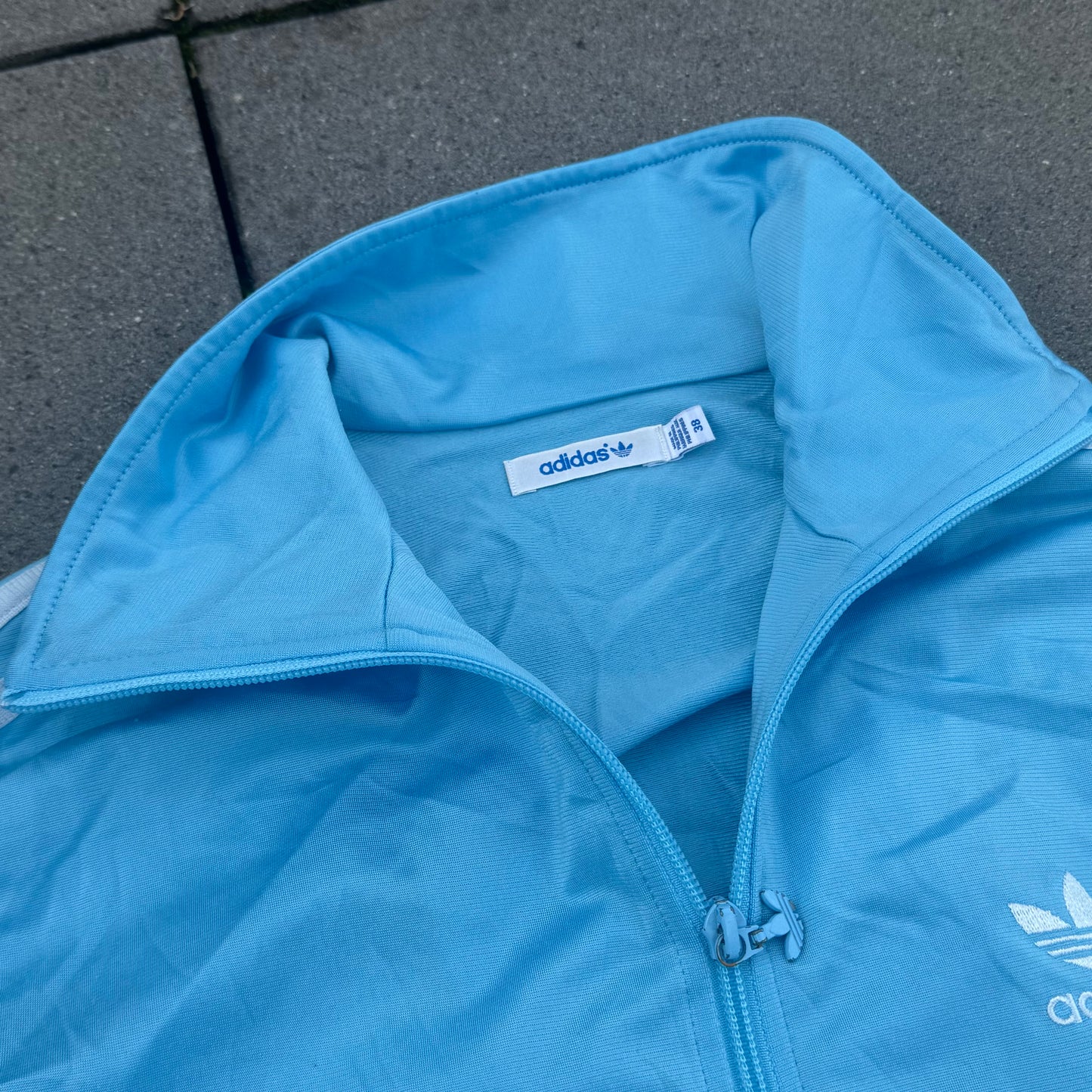 Adidas retro Y2K skyblue track jacket