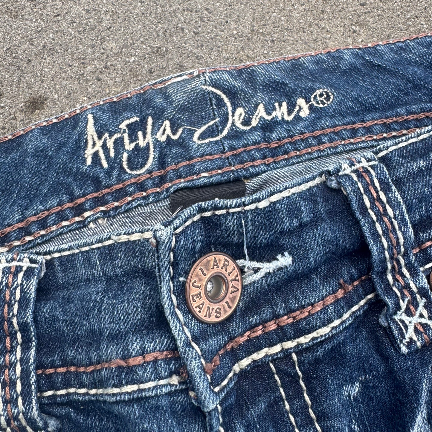 Ariya Japanese Y2K wide leg low waist jeans