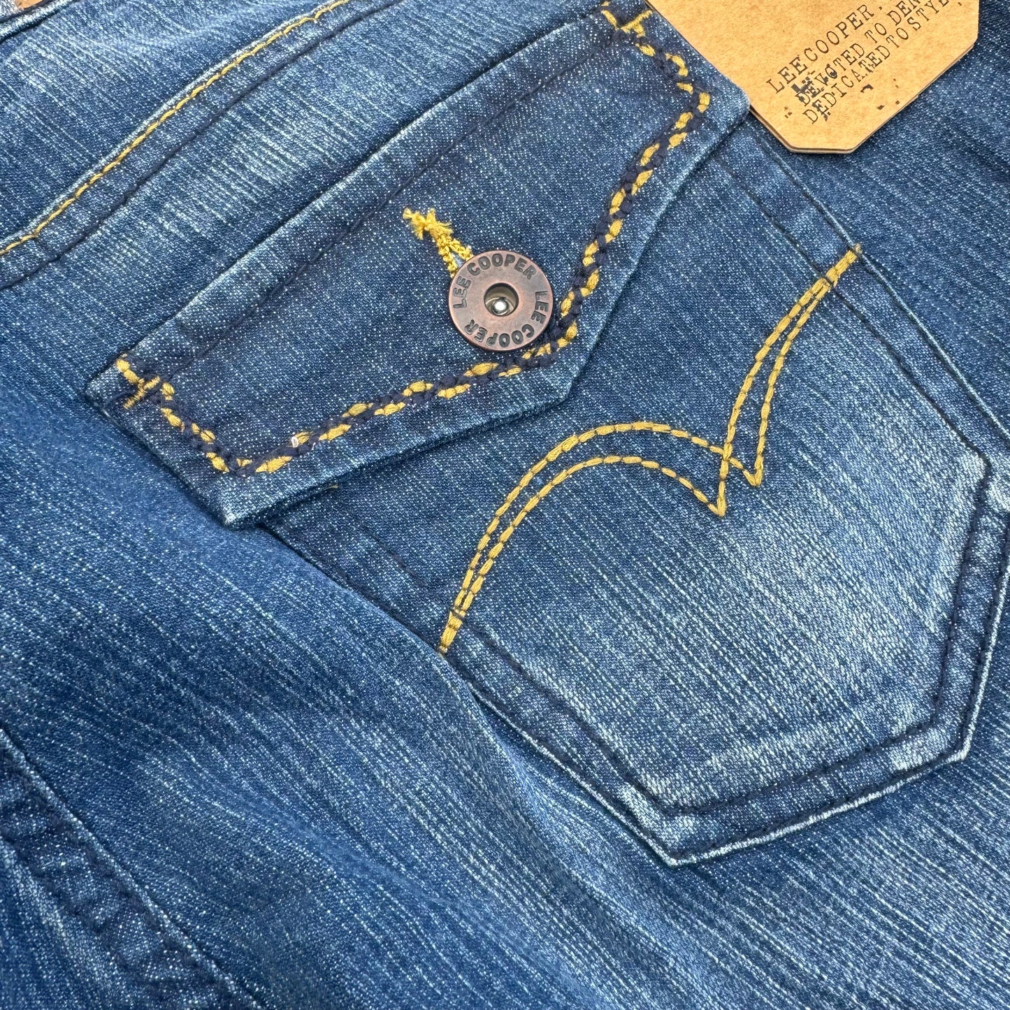Lee Cooper wide leg stone washed jeans