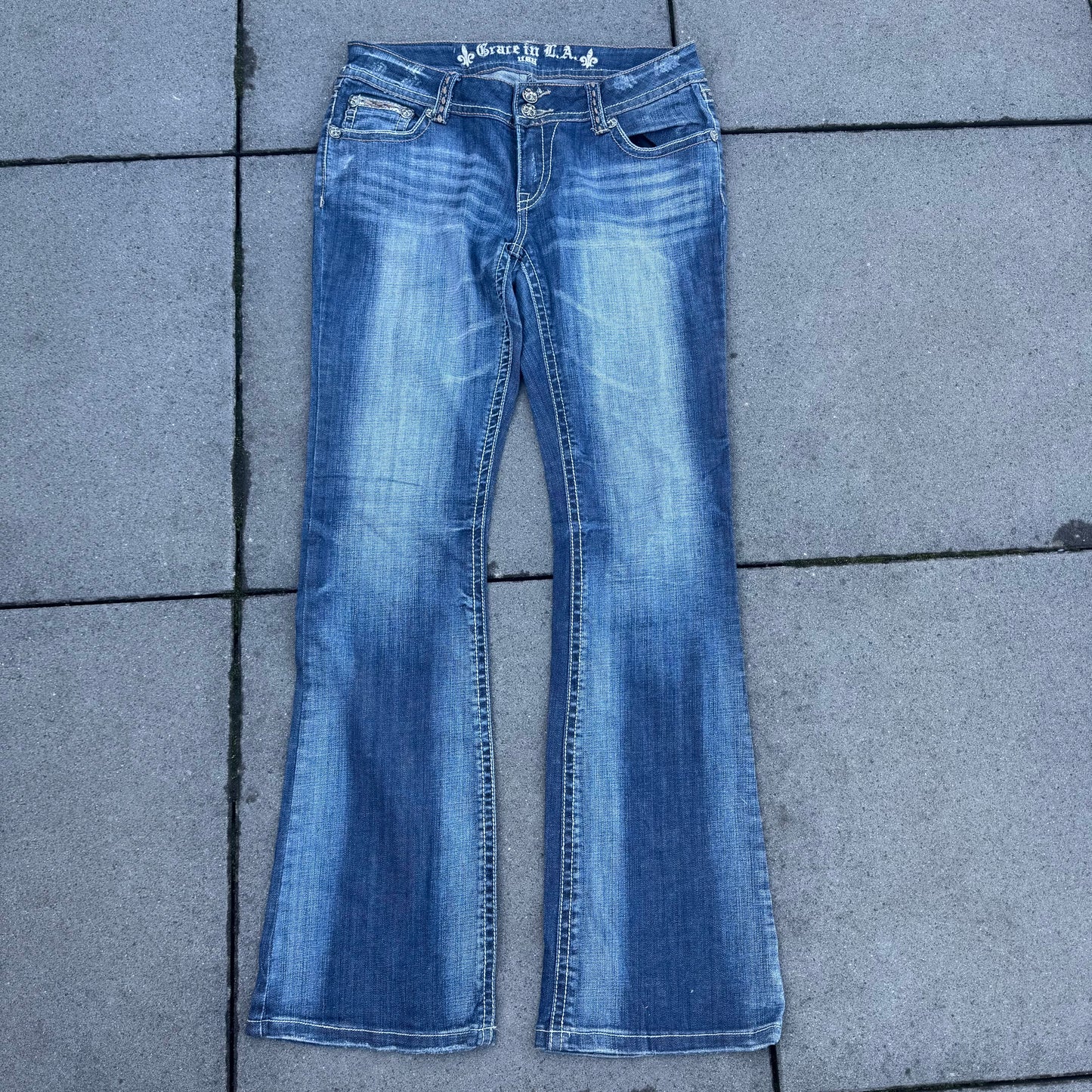 Grace in LA Y2K wide leg jeans