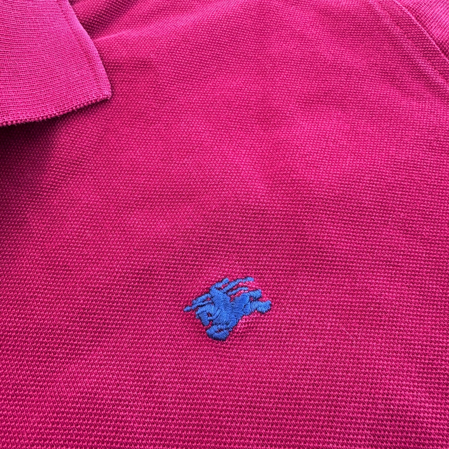 Burberry London vintage burgundy poloshirt