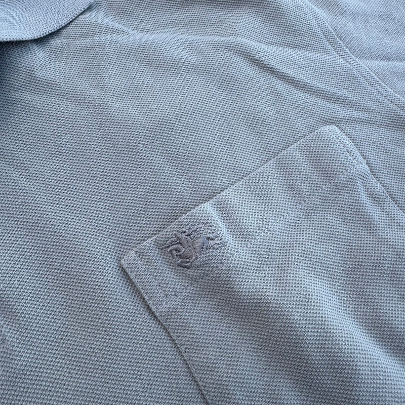 Detailansicht: Sourced limited accessories and clothes Burberry London beige vintage poloshirt – Logo, Nähte oder Material