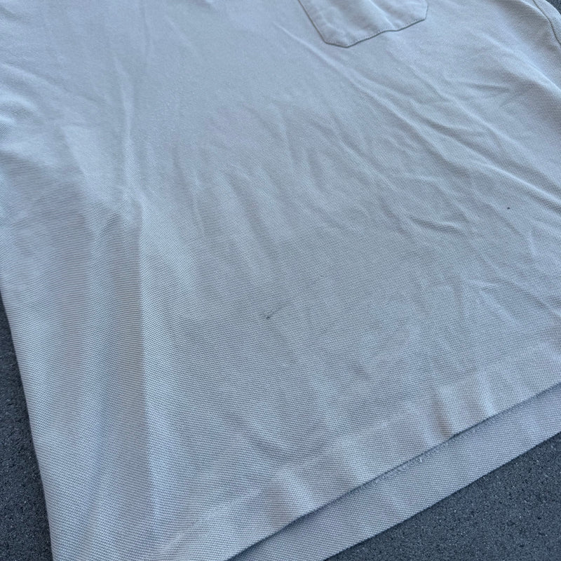 Detailansicht: Sourced limited accessories and clothes Burberry London beige vintage poloshirt – Logo, Nähte oder Material