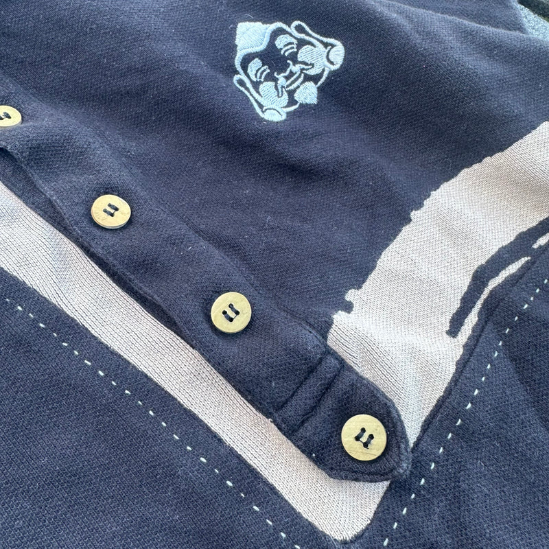 Detailansicht: Sourced limited accessories and clothes Evisu Japanese vintage 90s poloshirt – Logo, Nähte oder Material
