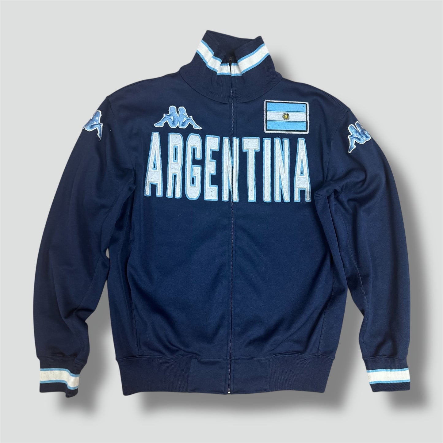 Kappa Argentina navy blue streetwear track jacket