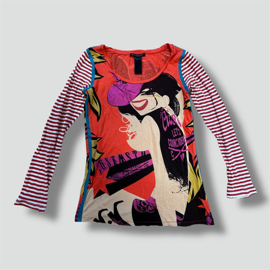 Custo Barcelona vintage graphic longsleeve