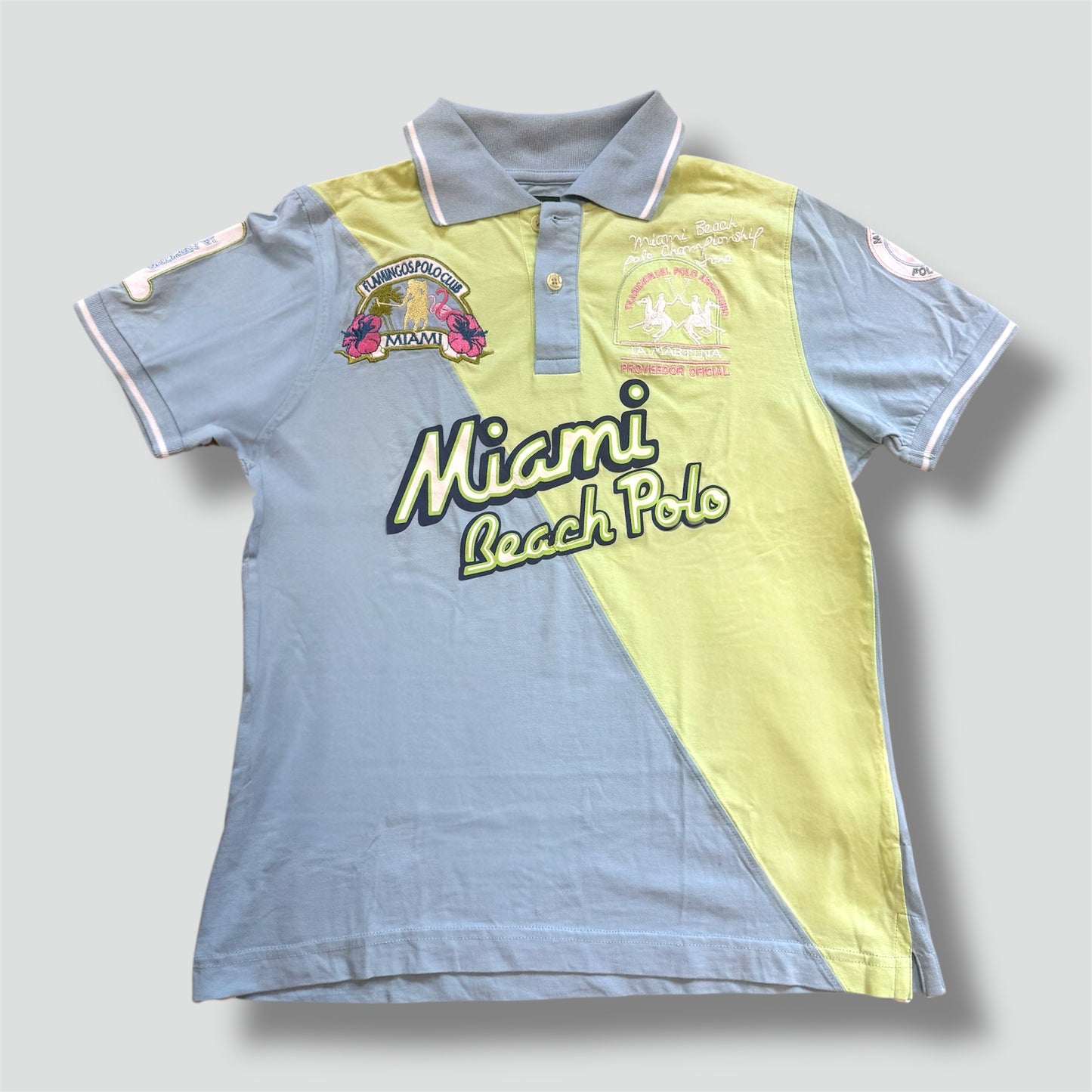 La Martina Flamingos Polo Club Miami shirt