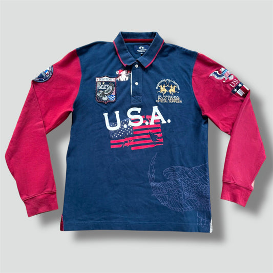 La Martina USA vintage longsleeve polo