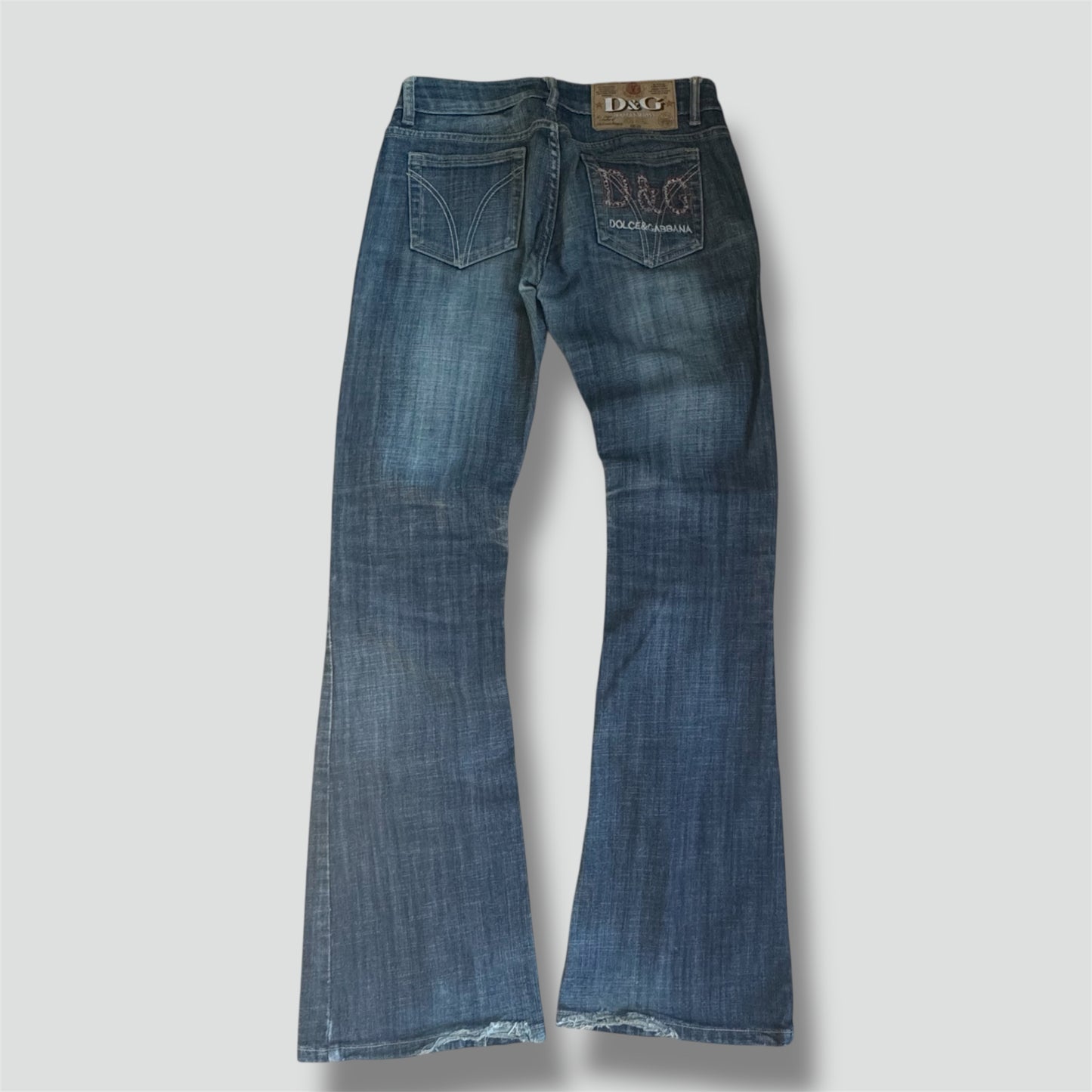 Dolce & Gabbana retro wide-leg low waist jeans
