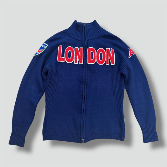 Kappa London vintage knitted zip-up