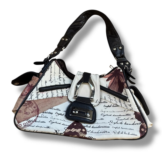Vintage Butterfly leather-like designer handbag